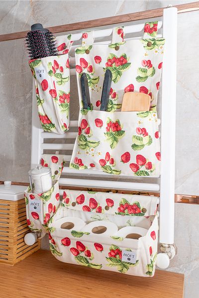 MÖFT 4-Piece Organizer Set - Organizer Providing Pocket in Bathrooms, Kitchens and Rooms