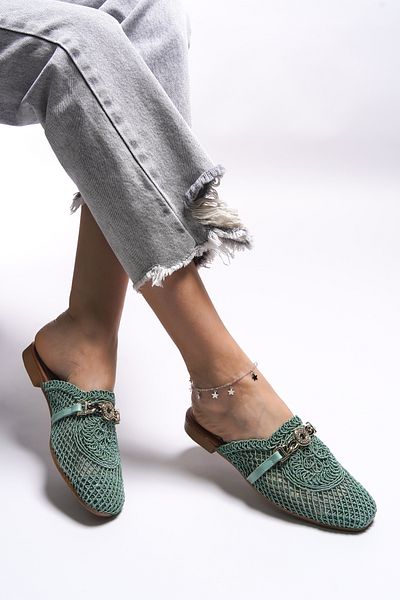 Riccon Maendreil Women's Mint Slippers -0012100