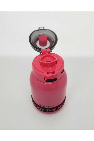 Shotay Enjoy St-8901 600ml Pink Black Thermos Flask
