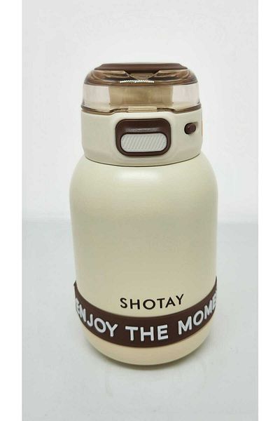 Shotay Enjoy 600ml White Thermos Flask - St-8901