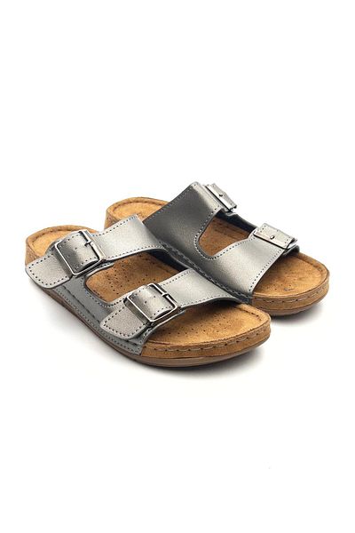 BENTO 41001 Papuci de zi cu zi confort pentru femei - Design cu cataramă dublă