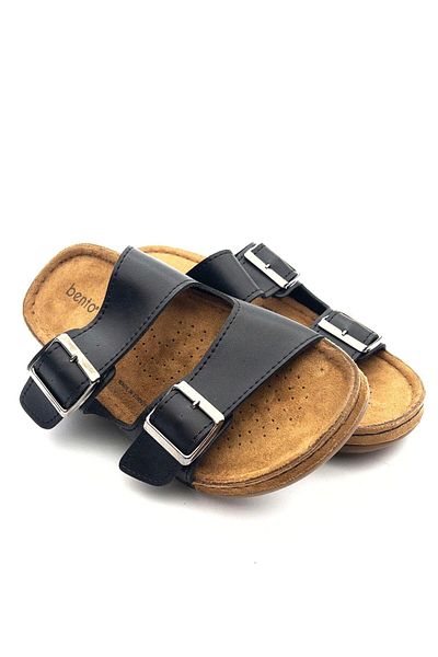 BENTO 41001 Papuci de zi cu zi confort pentru femei - Design cu cataramă dublă