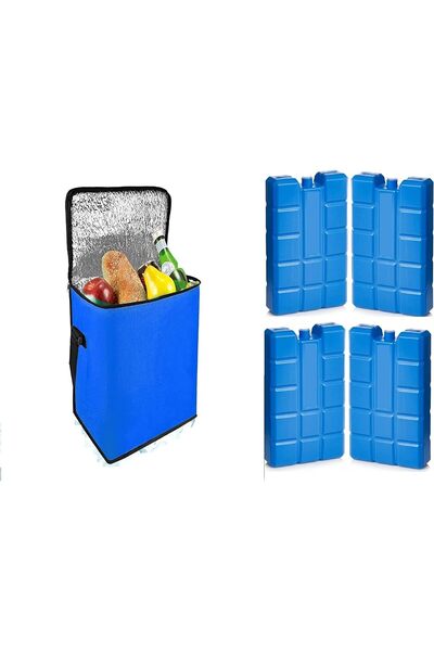abnturk 4 Adet Buz Aküsü 32 Litre Termal Termos Çanta Sıcak Soğuk Isı Korumal...