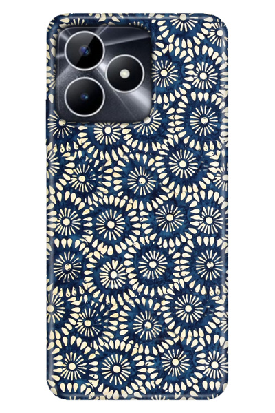 realme Note 50 4g Case Patterned Printed Silicone Blue Touch