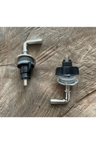 DMR DÜZ KLOZET VİDASI PASLANMAZ METAL KLOZET KAPAK VİDASI 2 ADET
