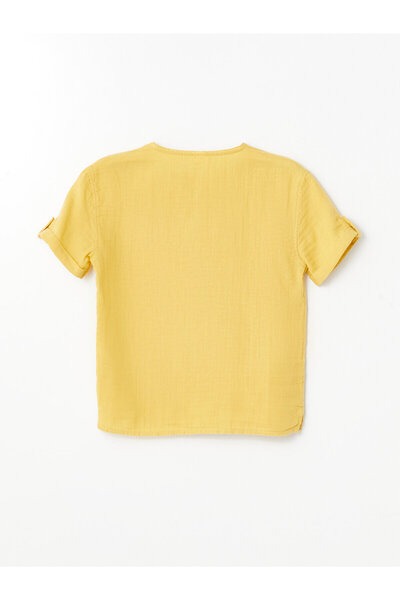 LC Waikiki Převládající košile s krátkým rukávem s límečkem pro chlapečka