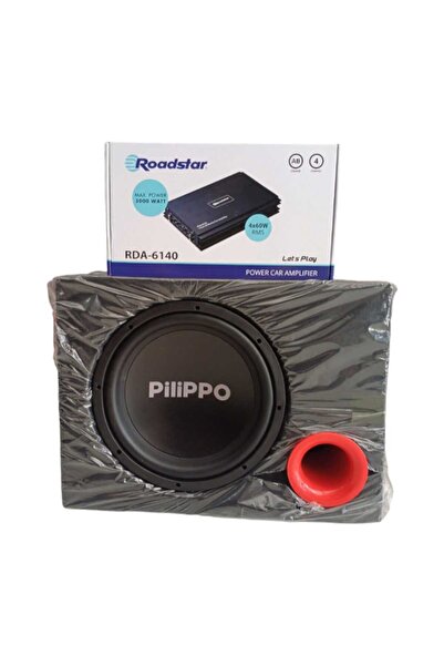 pilippo AMFİ BAS  2 Lİ SET   RODSTAR AMFİ  PİLİPPO 250 RMS BAS KULAKLIK HEDİYELİ