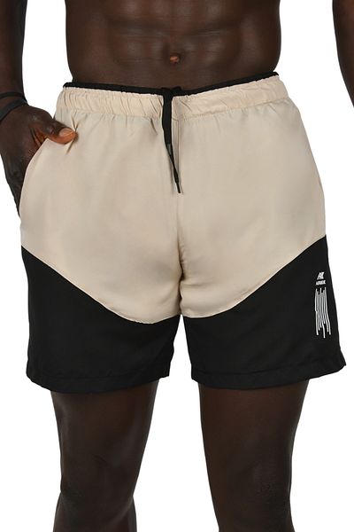 DeepSEA Μπεζ Micro Polyester Κοντό σορτς κολύμβησης - Quick Dry, με επένδυση 2403000