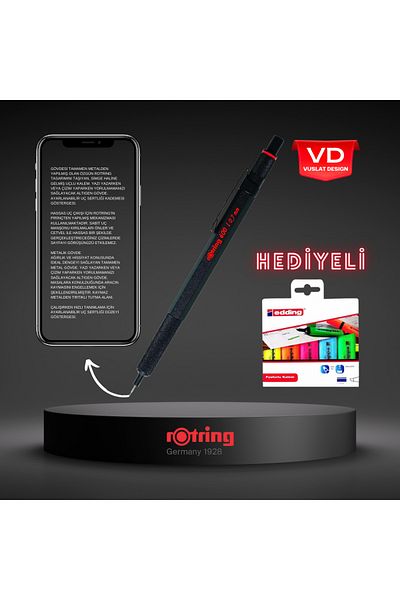 Rotring 600 Versatil Mechanical Drawing Pen with 0.7 MM Tip - Gift