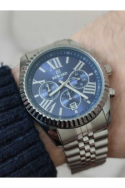 Reward Steel Case Men's Wristwatch Functional 1997