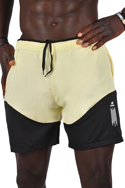 DeepSEA Ανδρικό κίτρινο Micro Polyester - Κοντό μαγιό Quick Dry 2403000