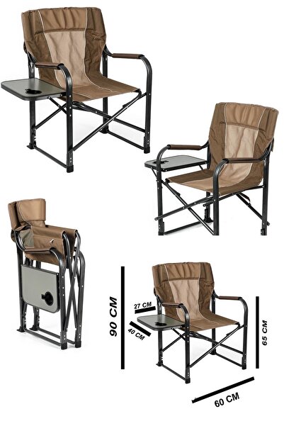 Hsport Mega Kalite Katlanabilir Kamp Piknik Plaj Sandelyesi Bardaklı Hafif Çelik Taşınabilir Sandalye