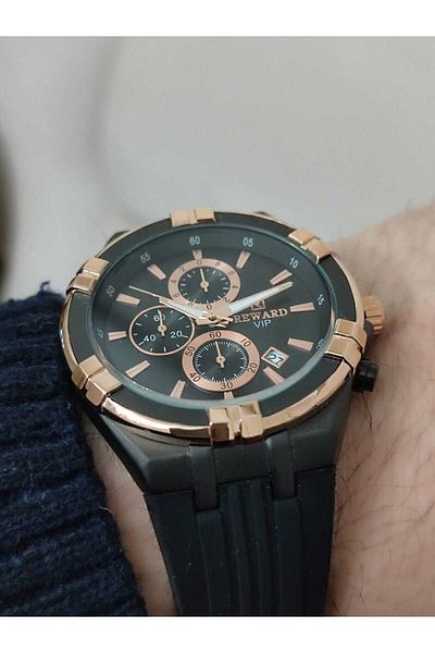 Reward Men's Wristwatch with Silicone Cord Function 2001