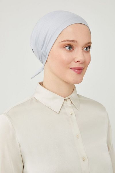 Melodi Scarf Large Mold - Gray Hijab Designed XL Bonnet Open