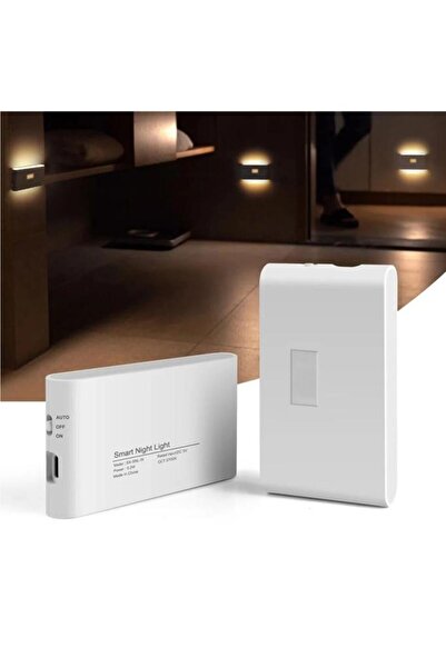 SeKaTech 2 Adet Sensörlü Led Aplik Mıknatıslı Şarjlı İki Yönlü Hero Led Beril...