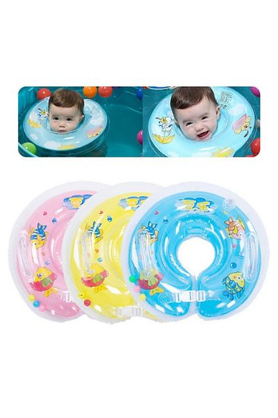 TUENGİ STORE Inflatable Neck Collar with Safety Lock for 0-1 Year Old Baby
