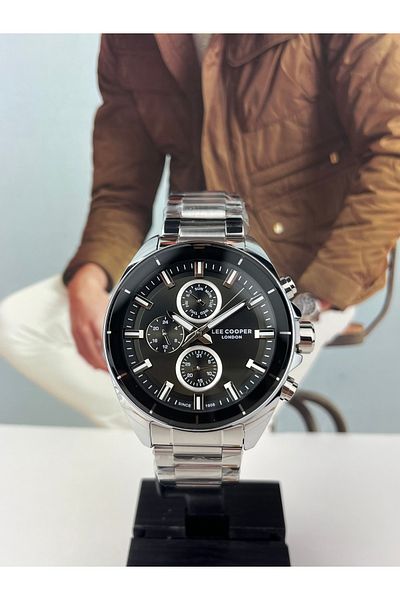 Lee Cooper Men's Wristwatch - Steel, 5 ATM Waterproof, 2 Years Warranty