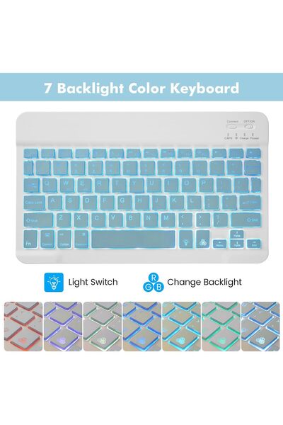 ESR Apple iPad Air 11 2024 6thGeneration M2 Chip - RGB Illuminated Turkish Qwerty Keyboard Case