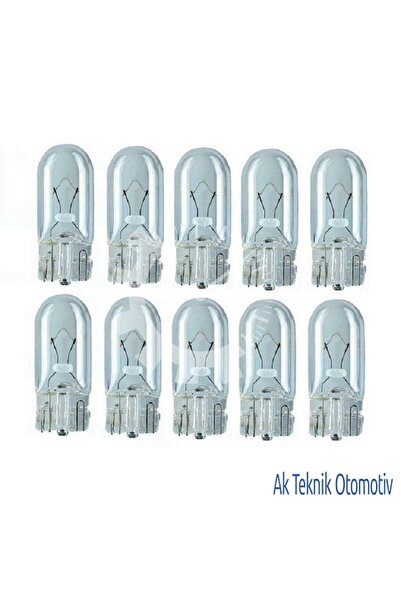 parcafix 12V 5W Dipsiz Park Ve Gosterge Ampulu Normal T10 (2 Adet) 504627658