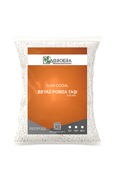 AGROERA Pomza Taşı 0-8 Mm Ponza Taşı 5 Litre Volkanik Ponza Taşı Tarım Pomzası