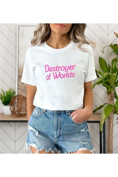 Pisa Art Тениска Oppenheimer - Destroyer of Worlds Baskılı Oversize