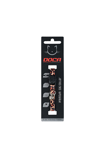 DOCA Premium Safety Click Kedi Boyun Tasması Leopard