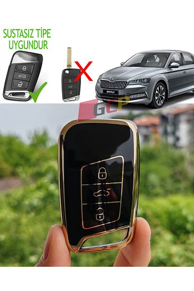 GCP German Car Parts Clamped Key Case - Black, Non-Waxed START-STOP Model