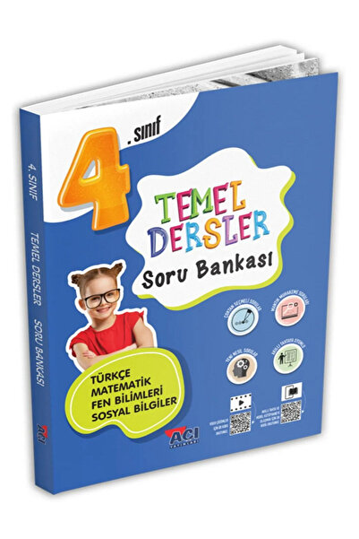 Açı Yayınları 4.sınıf Tüm Dersler Soru Bankası / Yeni Nesil Sorular / 420 Sayfa