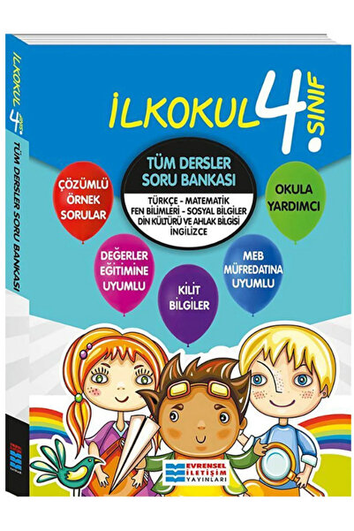 Evrensel İletişim Yayınları 4.Sınıf Evrensel Tüm Dersler Soru Bankası ( Çözüm...