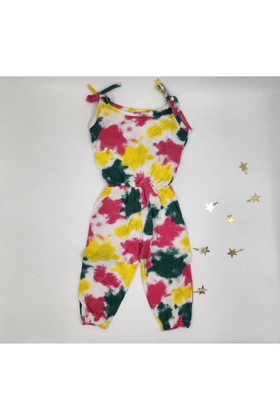 By Cwhr Colorful Rope Strap 100% Cotton Girl's Summer Jumpsuit