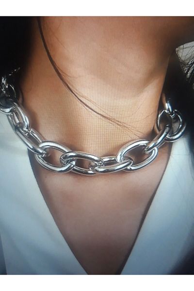 M sadık Nostalgic Fors Necklace with Thick Chain