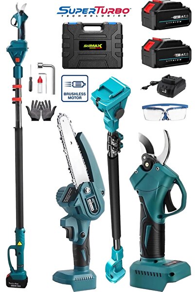 stilmax Germany 2100V Lion 2'li Set SüperTurbo Teleskopik Dal Budama Bağ Maka...