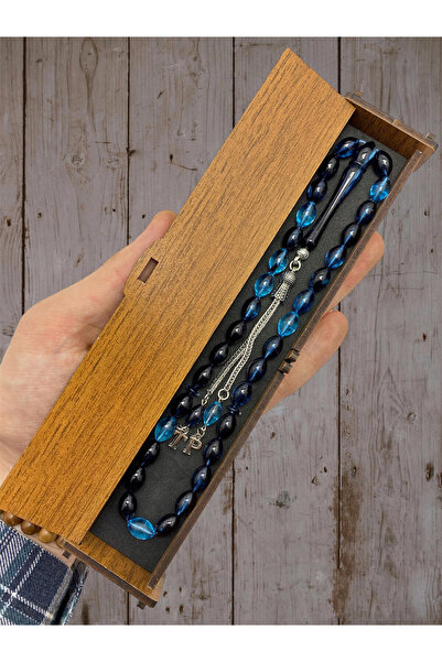 KANUNİ TESBİH HARFLİ ARPA KESİM PETROL MAVİSİ TESBİH