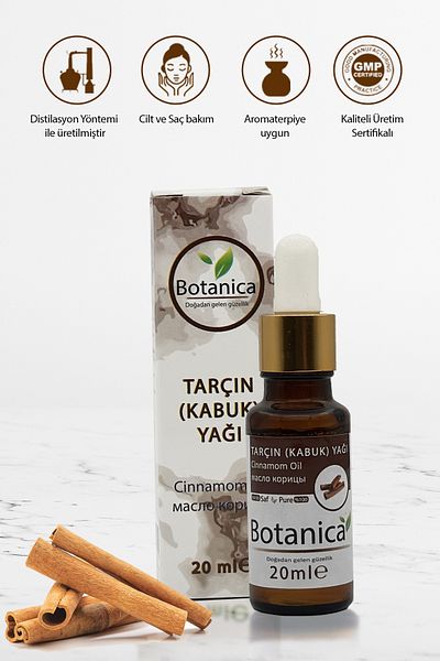 botanica زيت القرفة Cinnamomum Zeylanicum - 20 مل للعناية بالشعر والبشرة، صحة القلب