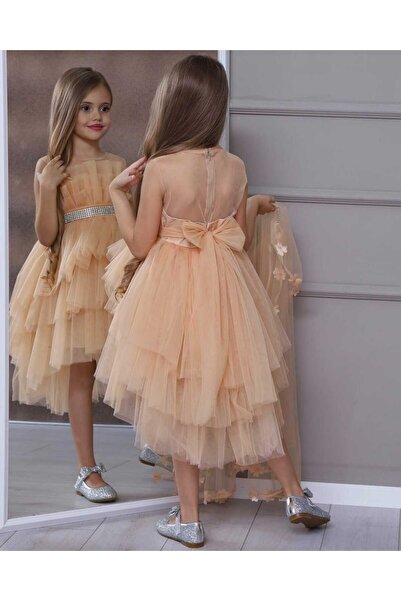 Magu Girl's - Evening Dress with Cape and Fluffy Tutu Skirt
