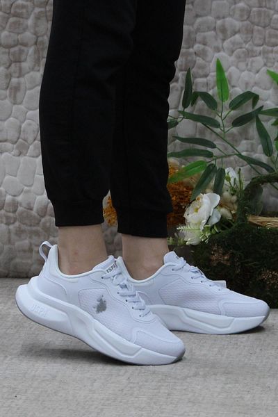 U.S. Polo Assn. US Polo Assn.Willy Wmn - Pantofi sport albi pentru femei, usori si confortabili