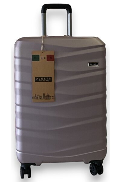 OLEETS Unisex 4 Tekerli Kilitli Orta Boy Valiz Bavul