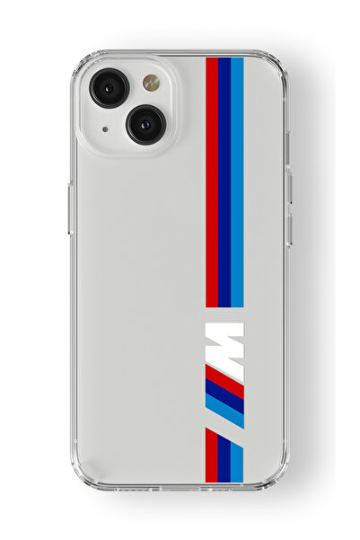 Multitronic حافظة شفافة مطبوعة بتصميم Bmw متوافقة مع هاتف Iphone 13 Mini