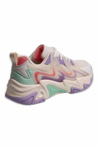 M.P. Mp 241-1673 Bej Violet Pantofi de mers cu siret pentru dama