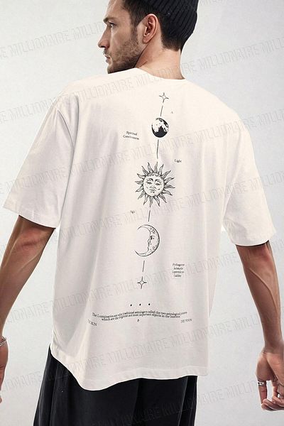 Teenage Millionaire Ανδρικό μπλουζάκι Salas με λαιμόκοψη The Moon White