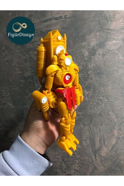 FigürDizayn Mega Titan Clockman Skibidi Toilet Figure Toy