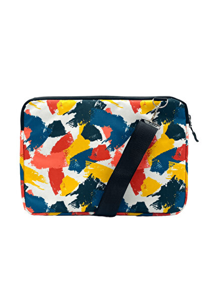 Differ Studio 15-15,6 ιντσών Brush Yellow Water Resistant - Μαύρη θήκη φορητού υπολογιστή/Macbook/Notebook με φερμουάρ