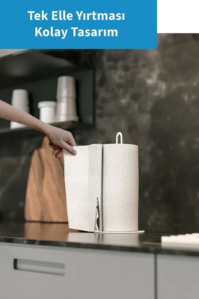 3art Metal Metal Towel Napkin Holder - Paper Towel Holder - Standard and Large Size Roll Compatible