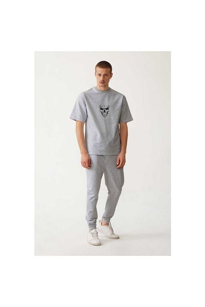 LAND MODA Σετ μπλουζάκια και φούτερ LUNAVISTA Skeleton Print