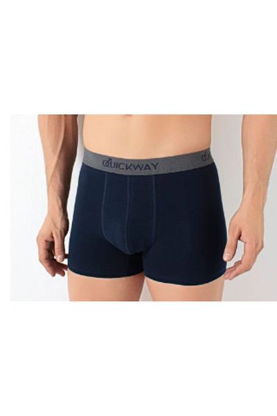 quıckway 6 Μπόξερ από βαμβακερό Navy Blue Lycra