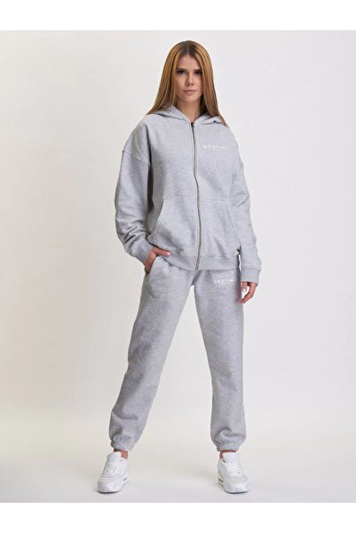 LAND MODA Set de hanorac și trening pentru femei cu imprimeu Destiny - cu glu...