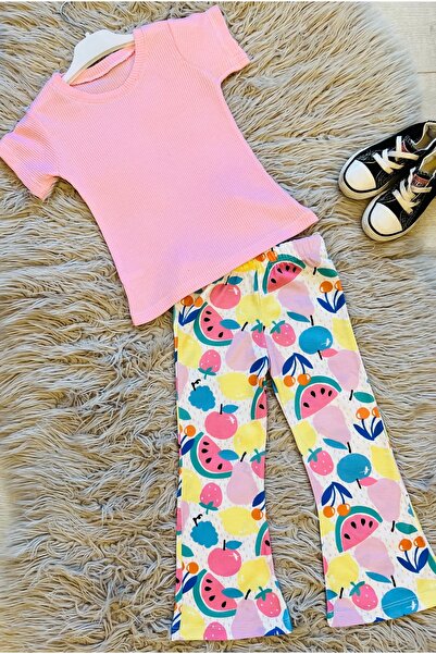 enes baby Lacoste komplet od 2 dela: lepršave pantalone i majica