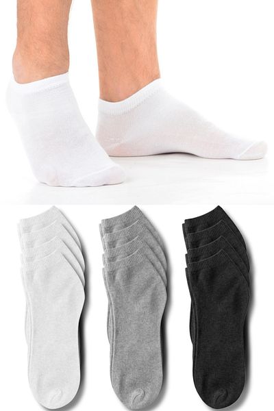 Belyy Socks Ανδρικές πολύχρωμες κάλτσες μποτάκια 12 συσκευασιών