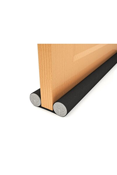 Genel Markalar Kapı Altı Rüzgar Önleyici Isı Yalıtım Süngeri Rüzgarlık Toz Soğuk Sünger Çift Taraflı-1 90 Cm Siyah