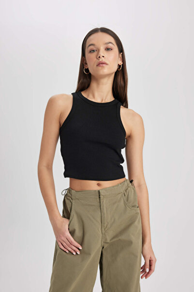 DeFacto Γυναικείο Μαύρο Αθλητικό Φορμάκι - U0357az/bk81